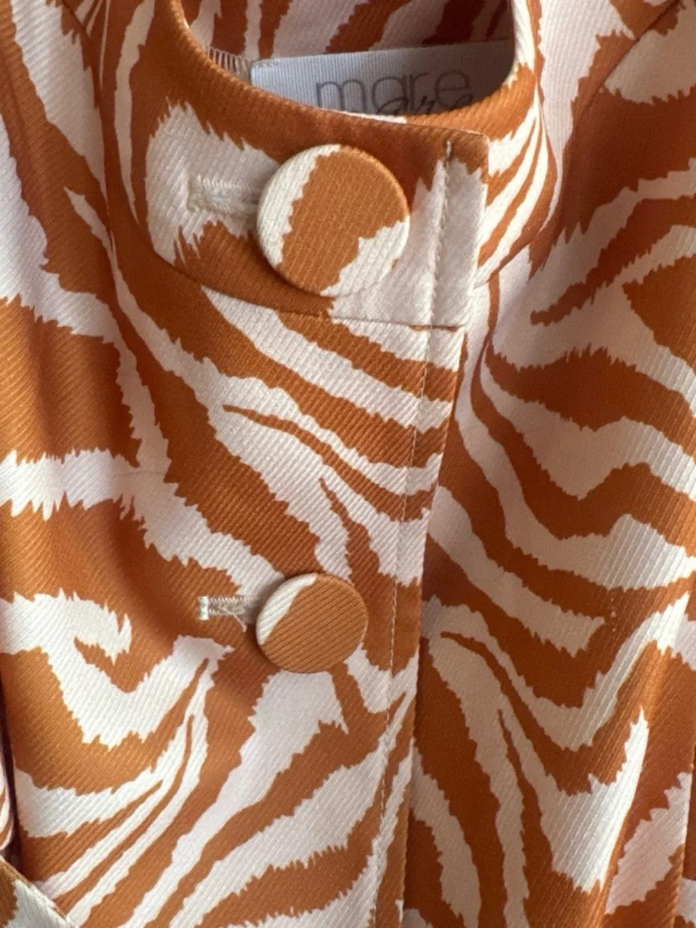 Anthropologie Mare Mare zebra-striped top